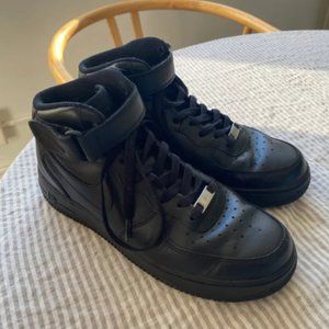 Nike Black High Top Air Force Ones